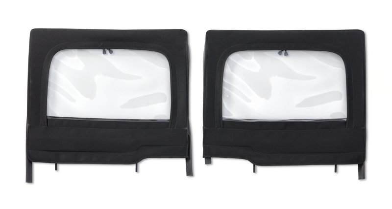 Jeep Wrangler JL Element Upper Doors - Rear - Bestop - HighRock 4x4(TM) Element(TM) - Black Twill - `18-`26