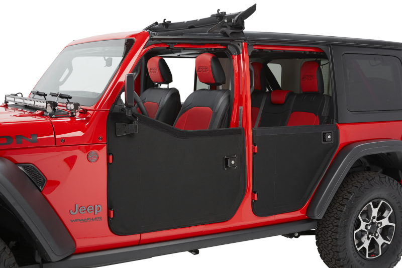 Jeep Gladiator Doors - Rear - Bestop - Full Fabric - Black Twill - `20-`26