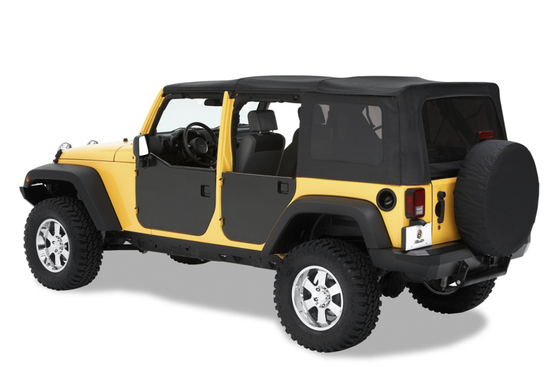 Jeep Wrangler JK Doors - Rear - Bestop - Element Panels - Black - `07-`18