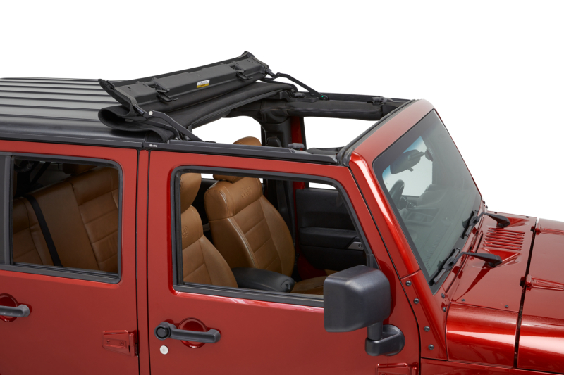Jeep Wrangler JK Soft Top - Bestop - Sunrider for Hardtop - Premium Black Twill - `07-`18