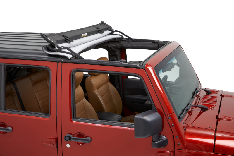 Jeep Wrangler JK Soft Top - Bestop - Sunrider for Hardtop - Black Diamond - `07-`18