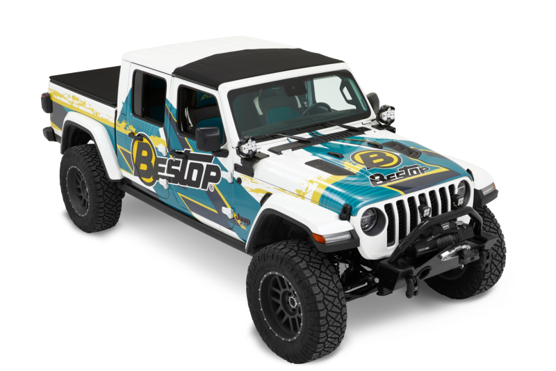 Jeep Gladiator Soft Top - Bestop - Sunrider for Hardtop - Premium Black Twill - `20-`26