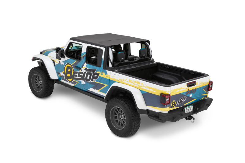 Jeep Gladiator Bikini Top - Bestop - Safari Cable Style - Black Diamond - `20-`23