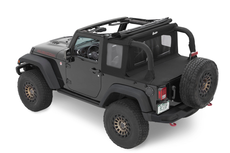 Jeep Wrangler JK Soft Top - Bestop - Halftop - Black Diamond - `07-`18