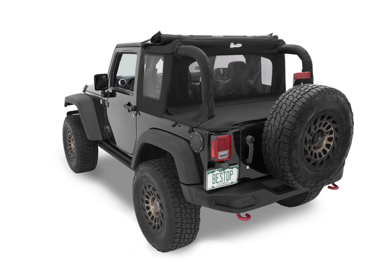 Jeep Wrangler JK Soft Top - Bestop - Halftop - Black Diamond - `07-`18