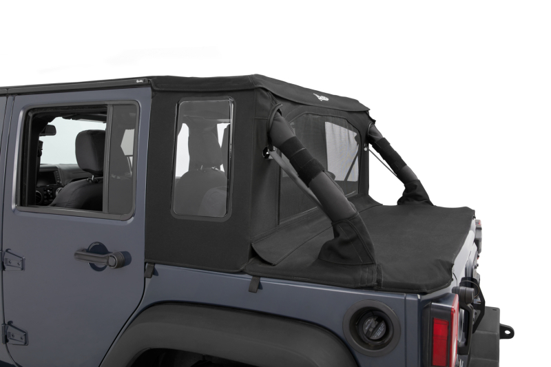 Jeep Wrangler JK Soft Top - Bestop - Halftop - Premium Black Twill - `07-`18