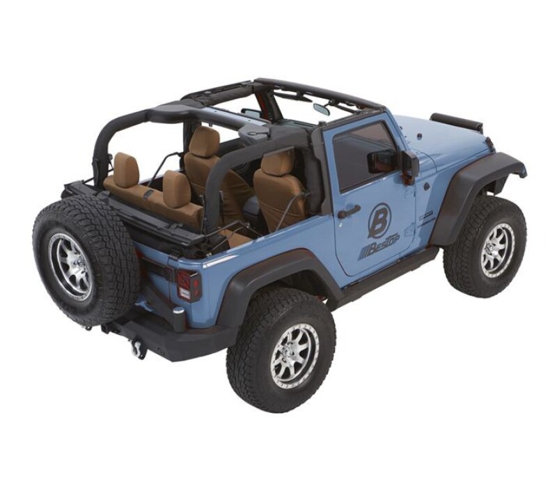 Jeep Wrangler JK Soft Top - Bestop - Trektop Glide - Black Diamond - `07-`18