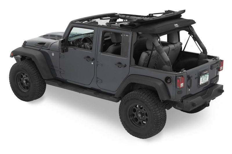 Jeep Wrangler JK Soft Tops - Bestop - Trektop Glide - Black Diamond - `07-`18