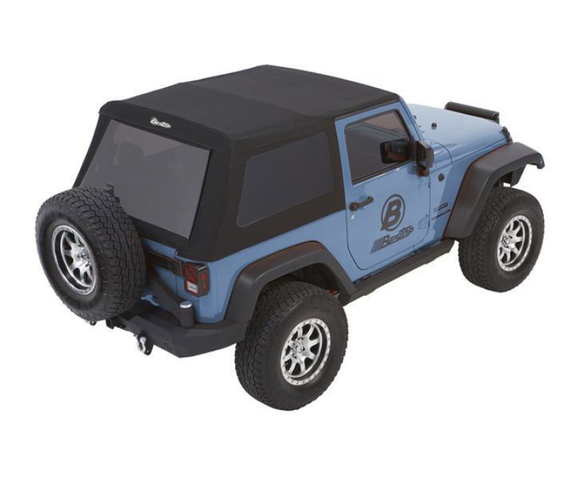 Jeep Wrangler JK Soft Top - Bestop - Trektop Glide - Premium Black Twill - `07-`18
