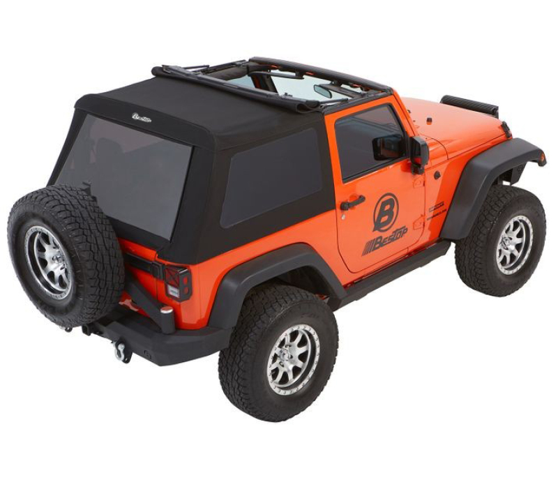 Jeep Wrangler JK Soft Top - Bestop - Trektop Glide - Black Diamond - `07-`18