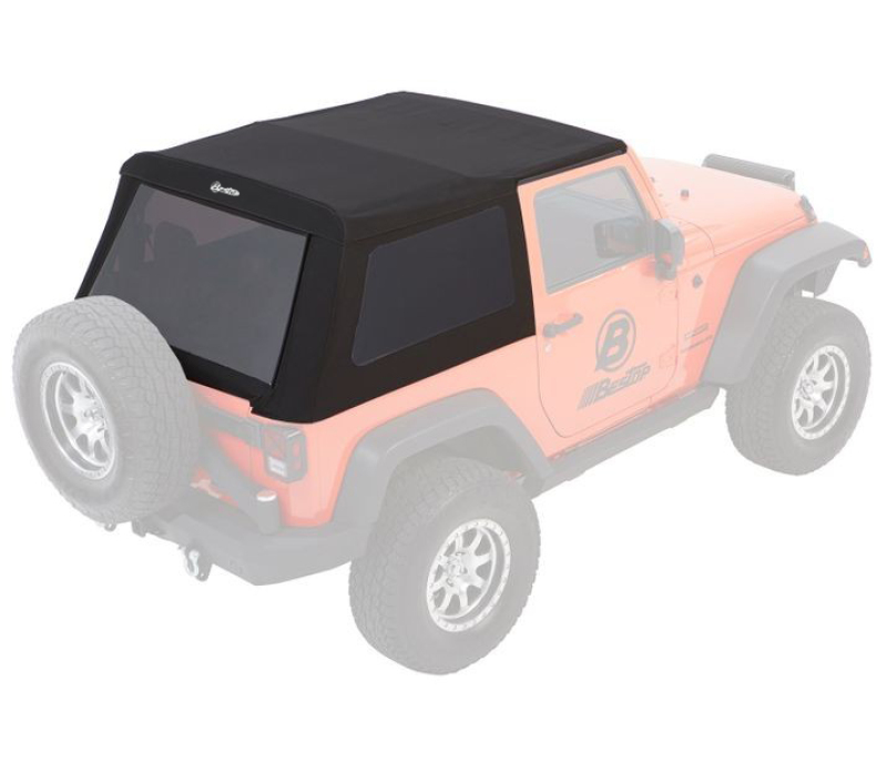 Jeep Wrangler JK Soft Top - Bestop - Trektop Glide - Black Diamond - `07-`18