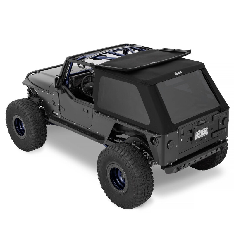 Jeep Wrangler TJ Unlimited Soft Top - Bestop - Trektop - Premium Black Twill - `04-`06