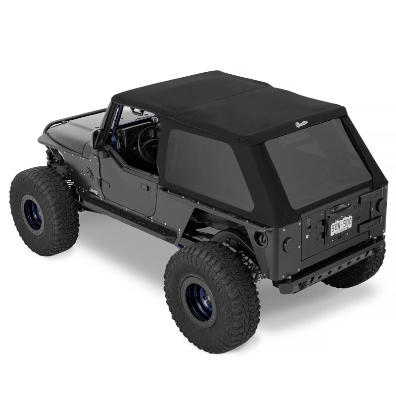 Jeep Wrangler TJ Unlimited Soft Top - Bestop - Trektop - Premium Black Twill - `04-`06