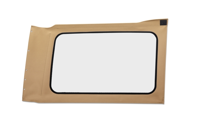 Jeep Wrangler JL Soft Top Replacement Window - Quarter Right Hand - Bestop - Clear - Tan Twill - `18-`26