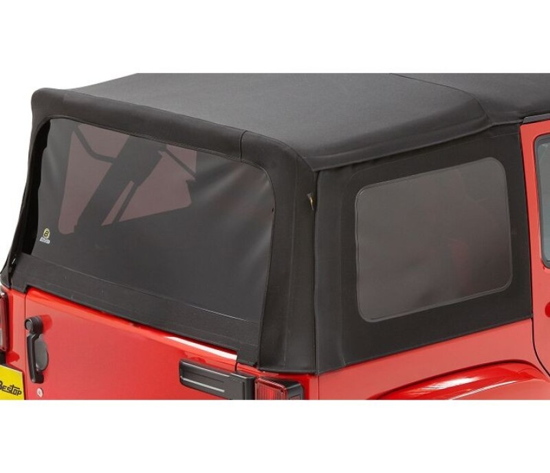 Jeep Wrangler JK Window Set - Bestop - Premium Black Twill - `07-`09