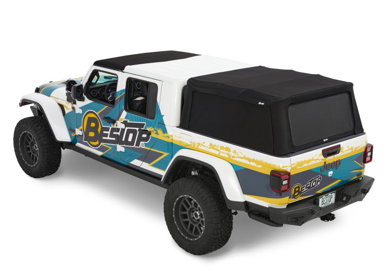 Jeep Gladiator Truck Bed Cap - Bestop - Supertop for Truck 2 - Black Diamond - `20-`26
