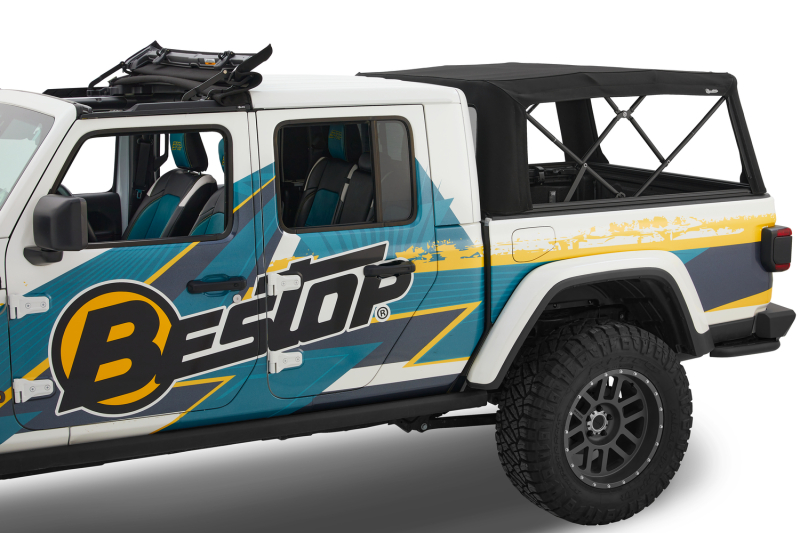 Jeep Gladiator Truck Bed Cap - Bestop - Supertop for Truck 2 - Black Diamond - `20-`26