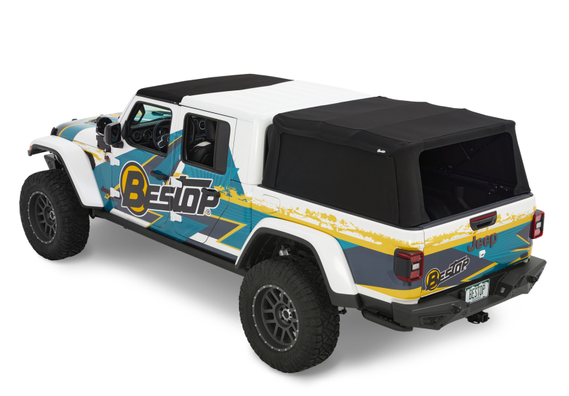 Jeep Gladiator Truck Bed Cap - Bestop - Supertop for Truck 2 - Black Diamond - `20-`26
