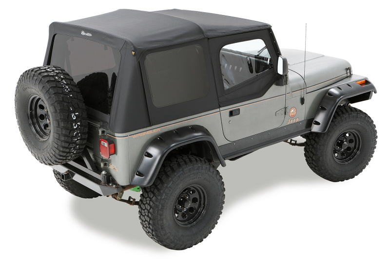 Jeep Wrangler TJ Soft Top - Bestop - Sailcloth Tinted Windows - Black Diamond - `03-`06
