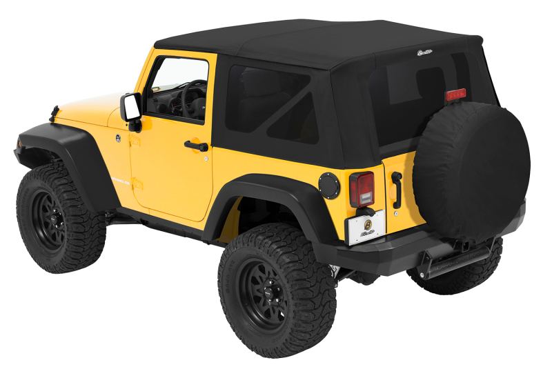 Jeep Wrangler JK Soft Top - Bestop - Sailcloth Tinted Windows - Black Diamond - `07-`09