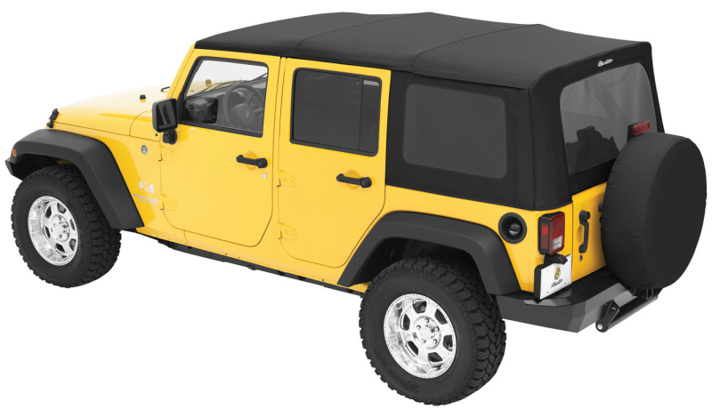 Jeep Wrangler JK Soft Top - Bestop - Replace-A-Top - Black Diamond - `07-`09