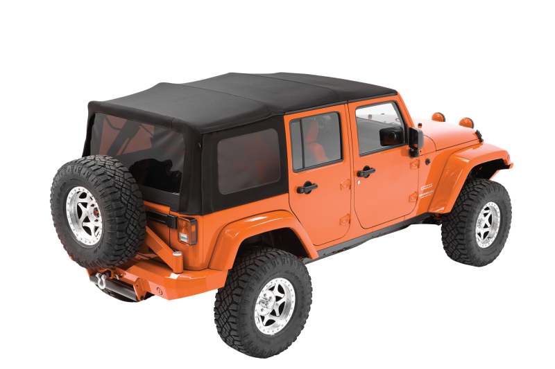 Jeep Wrangler JK Soft Top - Bestop - Replace-A-Top OEX - Black Diamond - `07-`09