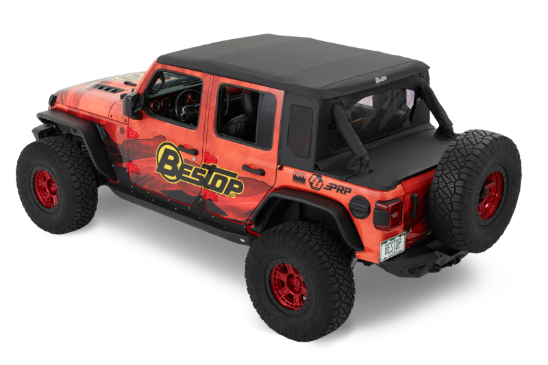 Jeep Wrangler Soft Top - Bestop - Premium Black Twill - Black - `18-`23