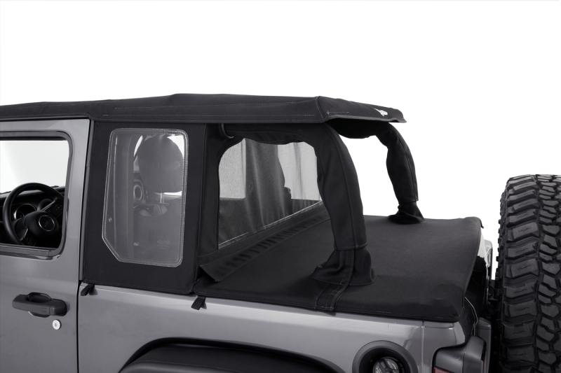 Jeep Wrangler JL Soft Top Conversion Kit - Bestop - Halftop - Black Diamond - `18-`26