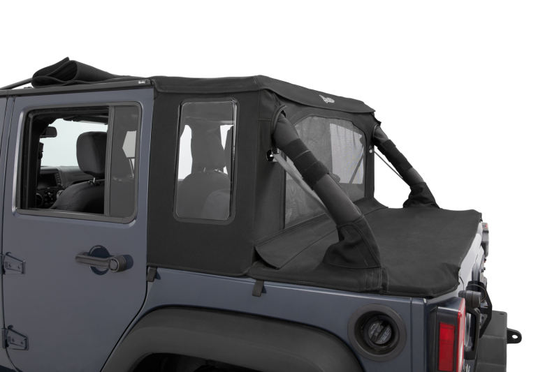 Jeep Wrangler JK Soft Top Conversion Kit - Bestop - Halftop - Black Diamond - `07-`18