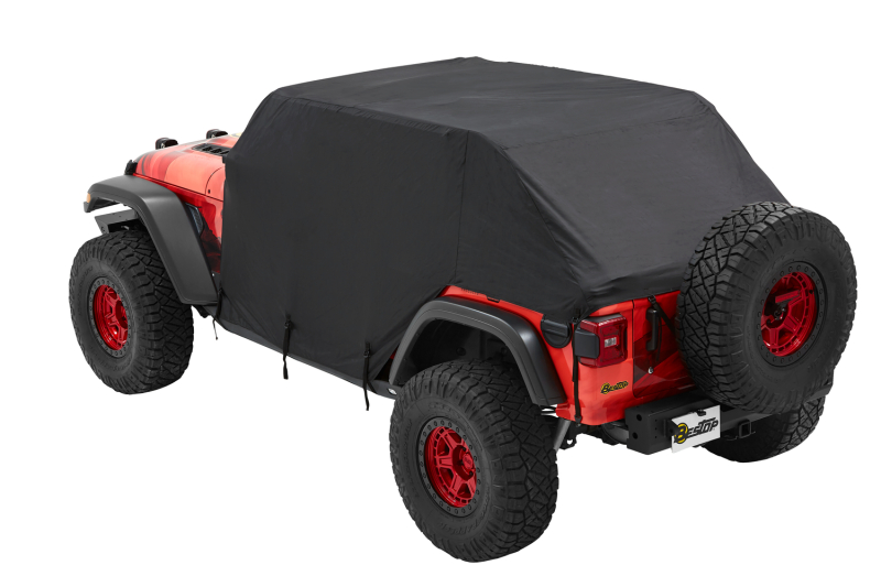 Jeep Wrangler JL Car Cover - Bestop - All Weather Trail Cover - Black Trektop - `18-`26