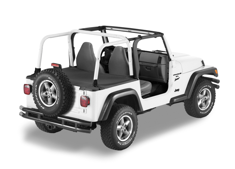 Jeep Wrangler TJ Cargo Deck Cover - Bestop - Duster - Black Diamond - `03-`06