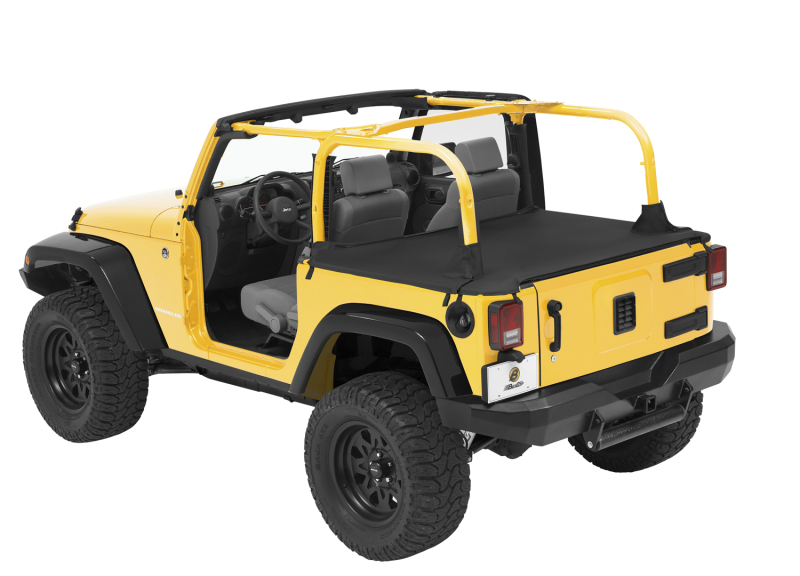 Jeep Wrangler JK Cargo Deck Cover - Bestop - Duster - Black Diamond - `07-`18