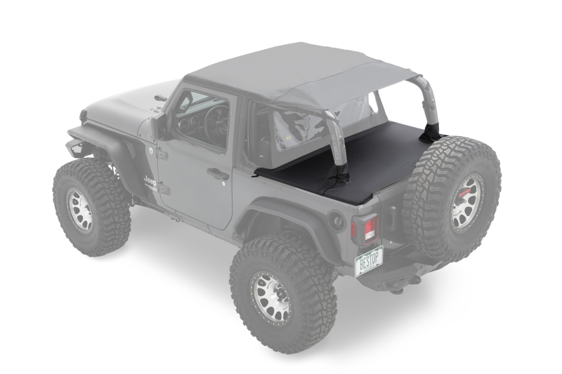 Jeep Wrangler JL Cargo Deck Cover - Bestop - Duster - Black Diamond - `18-`26