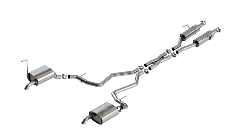 Jeep Grand Cherokee L Performance Exhaust - Borla - S-Type Cat Back, Turndown Tips, Includes Merge X-Pipe - `21-`23