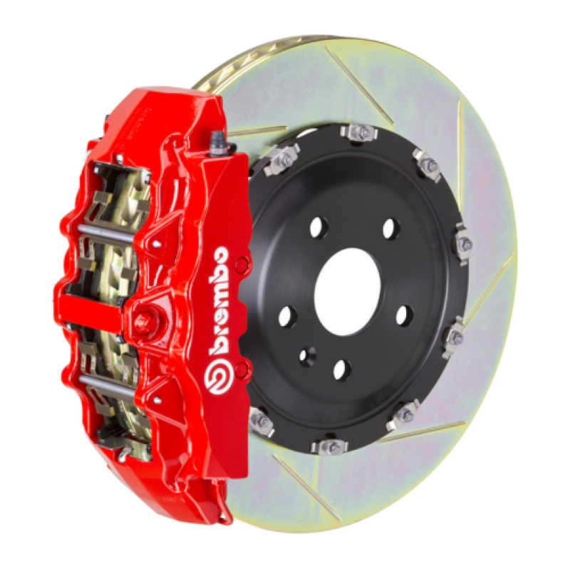 Jeep Gladiator Brake Kit - Front - Brembo - GT BBK 6 Piston Cast 2pc 380x34 Slotted Type1 - Red - `20-`27