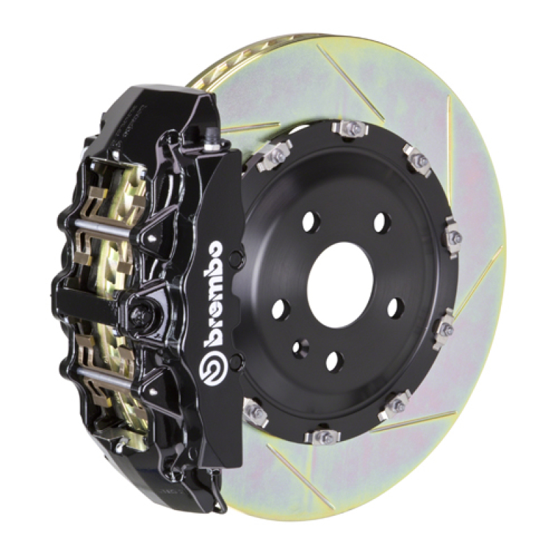Jeep Wrangler Brake Kit - Front - Brembo - GT BBK 6 Piston Cast 380x34 2pc Rotor Slotted Type1 - Black - `07-`18 Jeep Wrangler Brake Kit - Front - Brembo - GT BBK 6 Piston Cast 380x34 2pc Rotor Slotted Type1 - Black - `07-`18