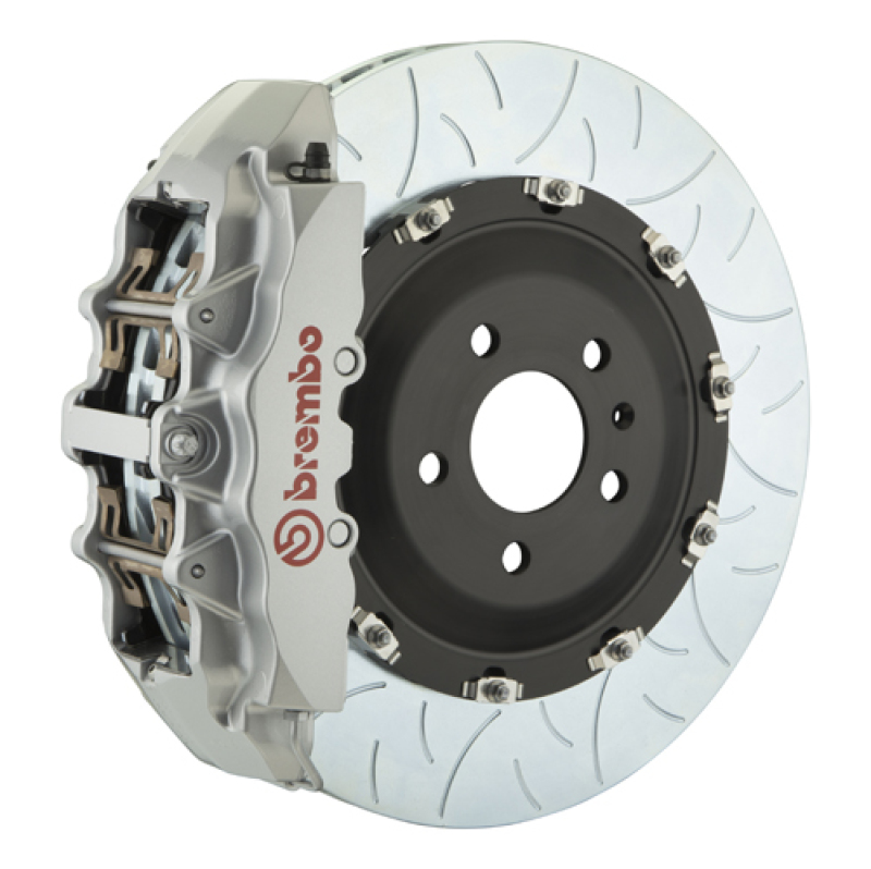 Jeep Wrangler Brake Kit - Front - Brembo - 6 Piston Cast 380x34 2pc Rotor Slotted Type3 - Silver - `07-`18 Jeep Wrangler Brake Kit - Front - Brembo - 6 Piston Cast 380x34 2pc Rotor Slotted Type3 - Silver - `07-`18