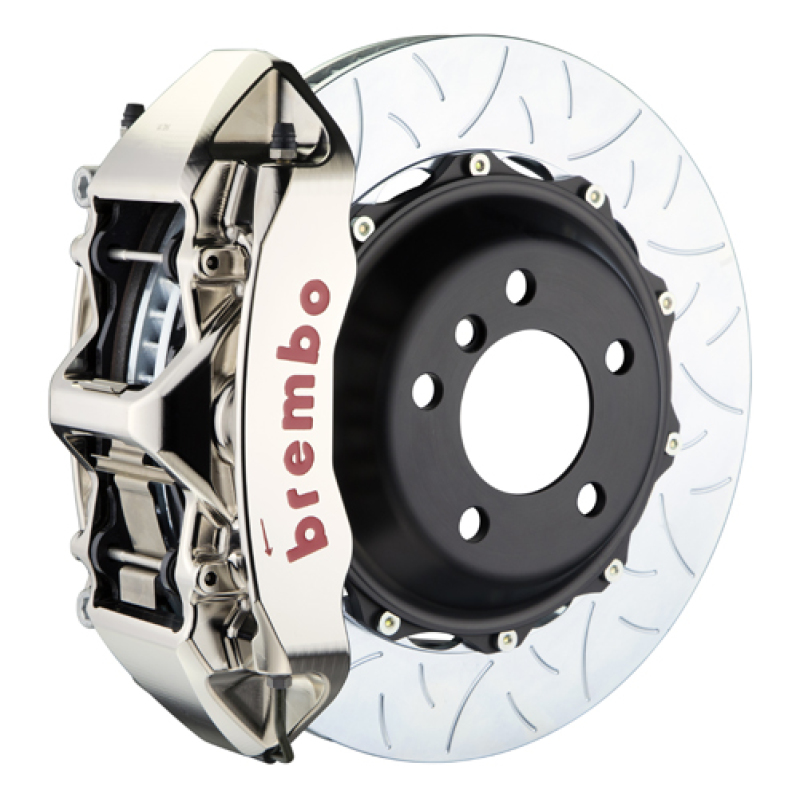 Jeep Wrangler Brake Kit - Front - Brembo - GTR BBK 6 Piston Billet 380x34 2pc Rotor Slotted Type3 - Nickel - `07-`18 Jeep Wrangler Brake Kit - Front - Brembo - GTR BBK 6 Piston Billet 380x34 2pc Rotor Slotted Type3 - Nickel - `07-`18