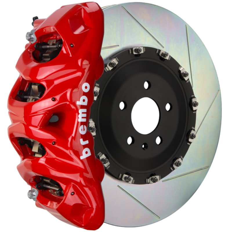 Jeep Grand Cherokee SRT8 Brake Kit - Front - Brembo - GT BBK 8Pist Cast 412x38 2pc Rotor Slotted Type1 - Red - `12-`21 Jeep Grand Cherokee SRT8 Brake Kit - Front - Brembo - GT BBK 8Pist Cast 412x38 2pc Rotor Slotted Type1 - Red - `12-`21