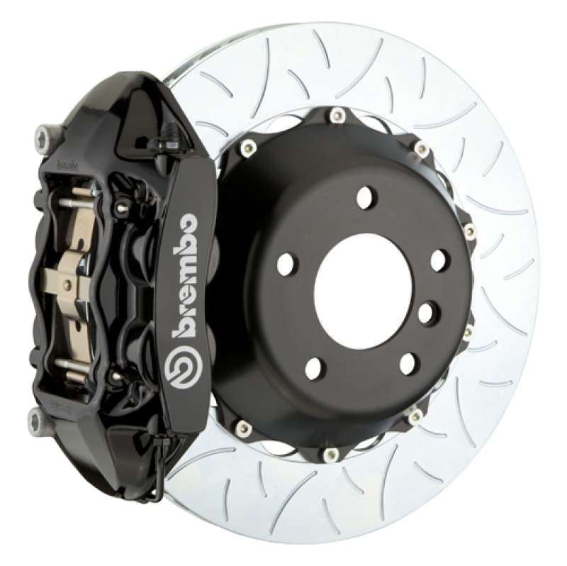 Jeep Unlimited Brake Kit - Rear - Brembo - GT BBK 4 Piston Cast 380x28 2pc Rotor Slotted Type3 - Black - `07-`18 Jeep Unlimited Brake Kit - Rear - Brembo - GT BBK 4 Piston Cast 380x28 2pc Rotor Slotted Type3 - Black - `07-`18
