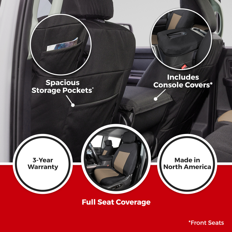 Jeep Wrangler Seat Cover - Front - Covercraft - Endura Precision Fit Custom - `24-`25