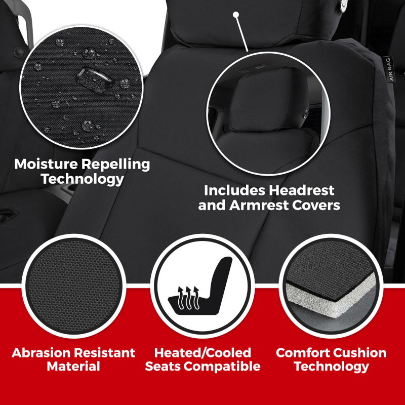 Jeep Wrangler Seat Cover - Front - Covercraft - Endura Precision Fit Custom - `24-`25