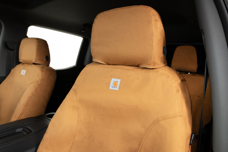 Jeep Wrangler JL Seat Cover - Covercraft - Carhartt SeatSaver Custom - Brown - `18-`25
