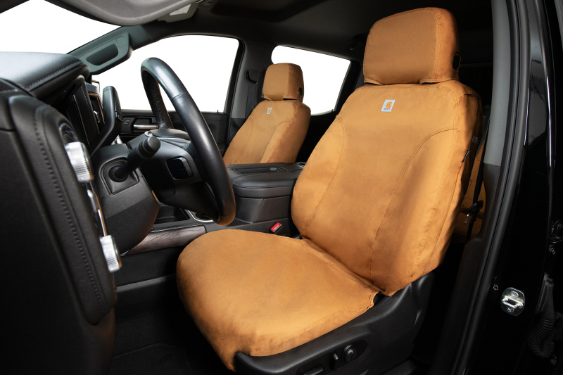 Jeep Wrangler JL Seat Cover - Covercraft - Carhartt SeatSaver Custom - Brown - `18-`25