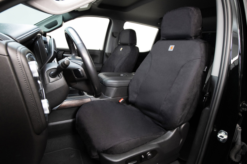 Jeep Wrangler JL Seat Cover - Front Row - Covercraft - Carhartt Super Dux SeatSaver - Black - `18-`25