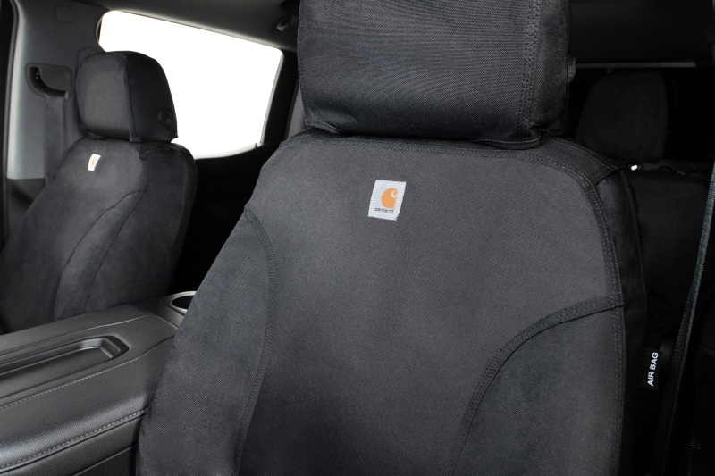 Jeep Wrangler JL Seat Cover - Front Row - Covercraft - Carhartt Super Dux SeatSaver - Black - `18-`25