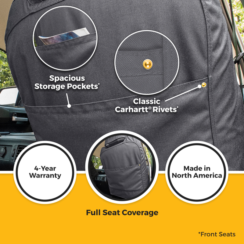 Jeep Wrangler Seat Covers - Front - Covercraft - Carhartt Super Dux SeatSaver - 2026+