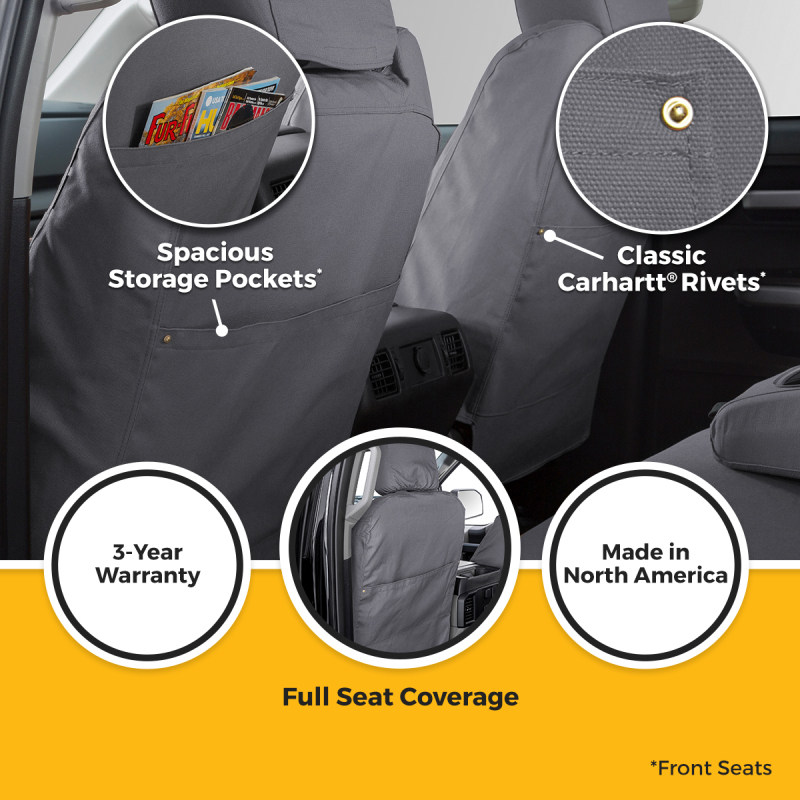 Jeep Wrangler Seat Cover - Front Row - Covercraft - Carhartt SeatSaver Custom - `24-`26