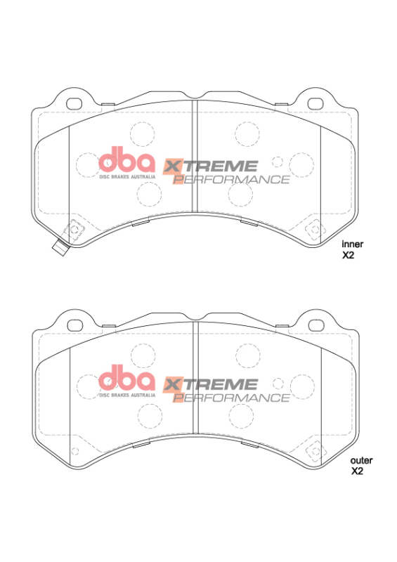 Jeep Grand Cherokee Trackhawk Brake Pads - Front - DBA - XP Performance - `18-`22