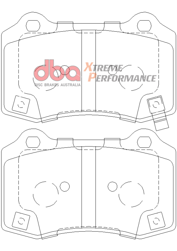 Jeep Grand Cherokee SRT Brake Pads - Rear - DBA - Xtreme Performance - `12-`21